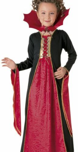 Costume Vampiressa Gotica rossa 5-7 anni