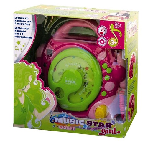 Karaoke CD Player rosa
