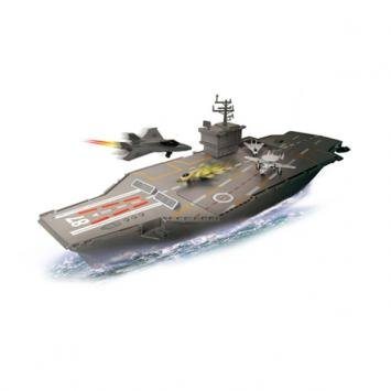 Portaerei luci e suoni con 6 aerei