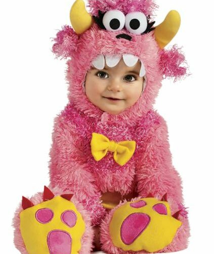 Costume Mostro rosa 1-2anni