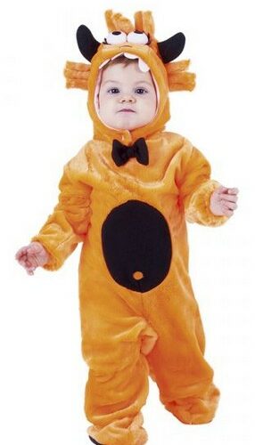 Costume Mostro arancio  6-12 mesi