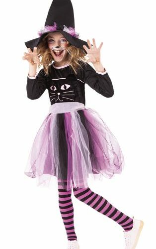 Costume  Strega  Gatta 8-10 anni