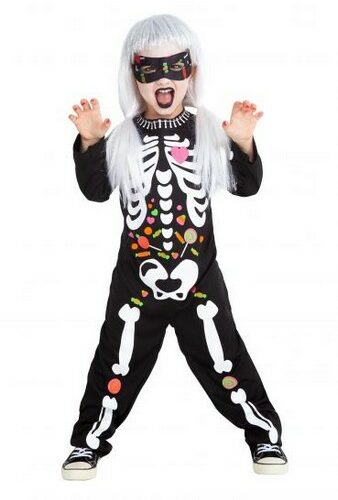 Costume Scheletro Candy 3-4 anni