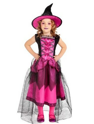 Costume Strega Chic Rosa 3-4 anni *