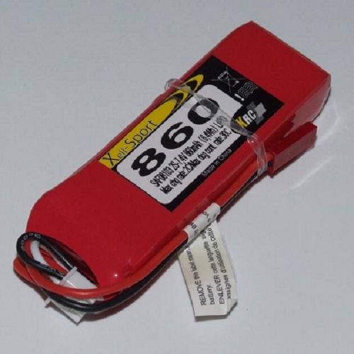 Lipo Xell-Sport 7.4V 860MAH 2S 30C