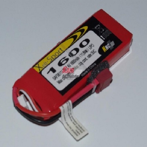 Lipo Xell-Sport 7.4V 1600MAH 2S 30C