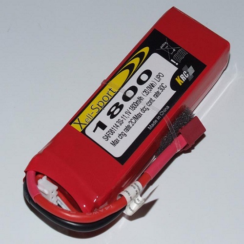 Lipo Xell-Sport 11.1V 1800MAH 3S 30C