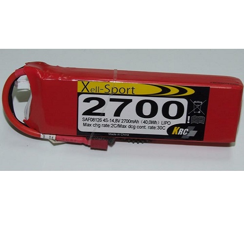 Lipo Xell-Sport 14,8V 2700MAH 4S 25C