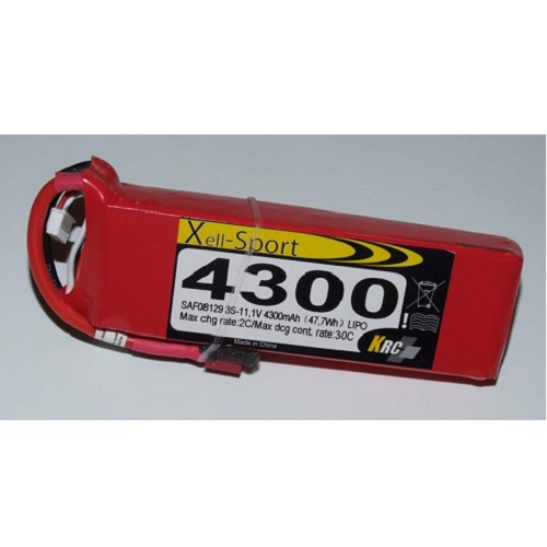 Lipo Xell-Sport 11,1V 4300MAH 3S 30C