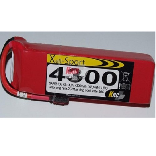 Lipo Xell-Sport 14,8V 4300MAH 4S 30C