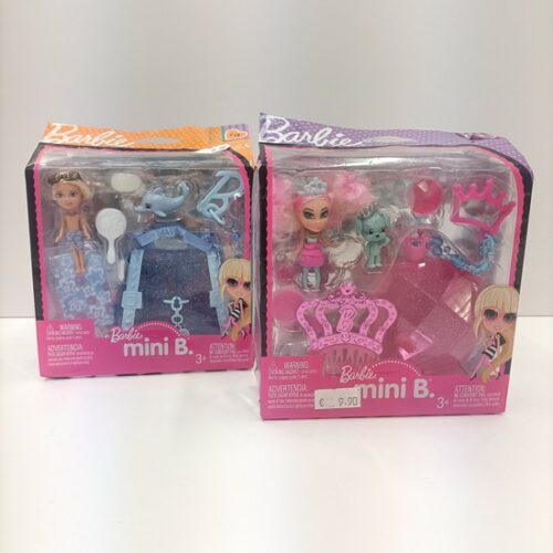 Barbie mini B. set con mini bambola, portachiavi e accessori
