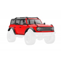 CARROZZERIA FORD BRONCO 2021 1:18 IN ABS, COMPLETA DI ACCESSORI E AGGANCI CLIPLESS - VERNICIATA ROSSA
