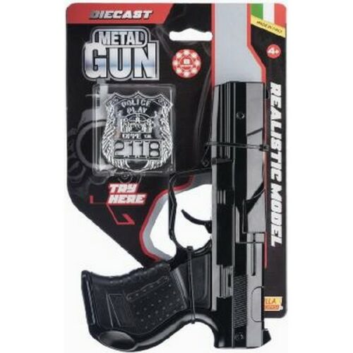 Pistola Police Black - Gun metal