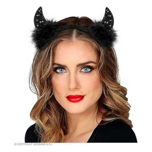 Corna nere in paillets