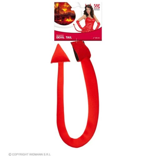 Coda diavolo modellabile 88cm rossa