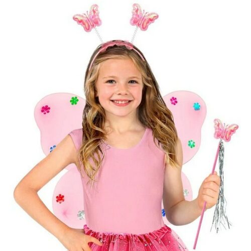 ALI  Farfalla Rosa  50 x 40 con cerchietto e bacchetta