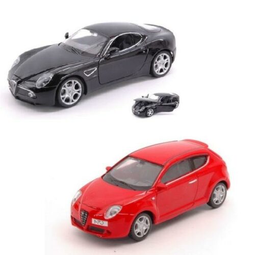 1/24 Alfa Mito rossa e Alfa 8C Competizione nera