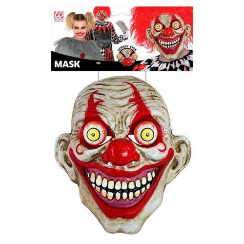 Maschera Clown Horror con occhi spalancati
