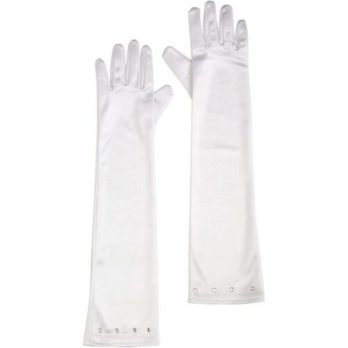 Guanti Bianchi con strass