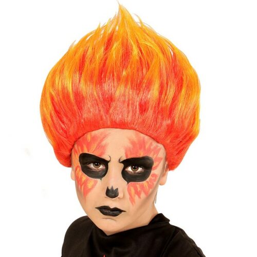 Parrucca fiamme di fuoco