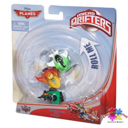 PLANES - Micro drifters - set 3 personaggi