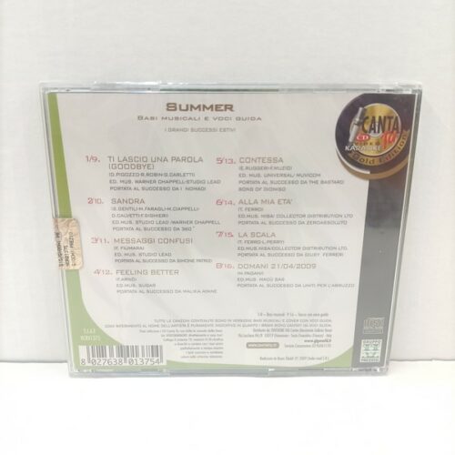 CD canzoni - Canta tu grandi successi italiani summer