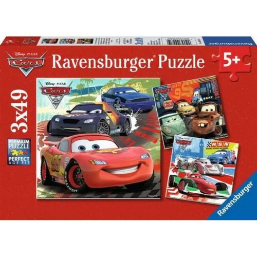 Puzzle 3x49 pezzi Cars 2