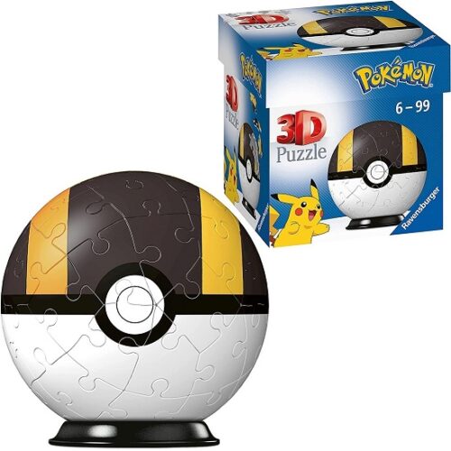 Puzzle 3D: Pokeball nera e gialla