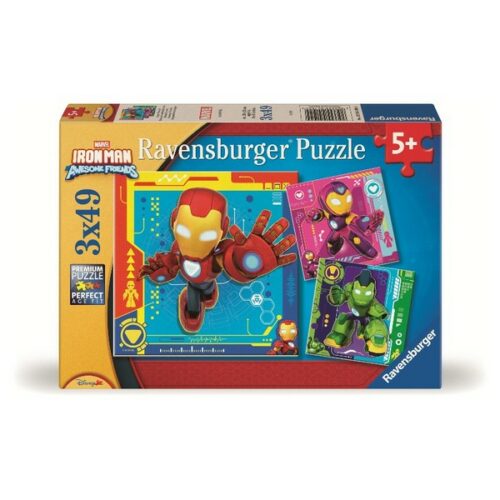 Puzzle 3x49 pezzi Ironman Awesome Friends