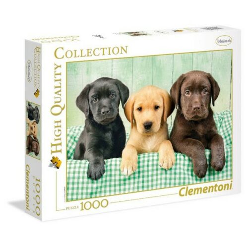 Puzzle 1000 pz 3 cuccioli di Labrador