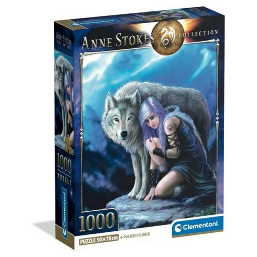 Puzzle 1000 pz Anne Stoke con lupo