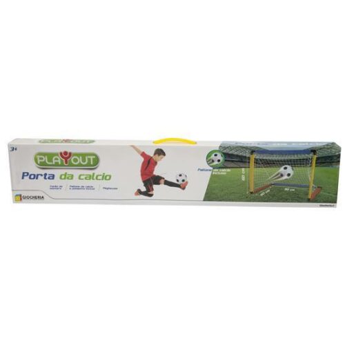 PLAY-OUT - Porta Calcio Pieghevole Pallone Incluso!