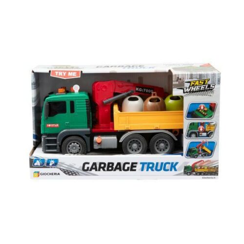 FAST WHEELS - Camion del pattume con gru