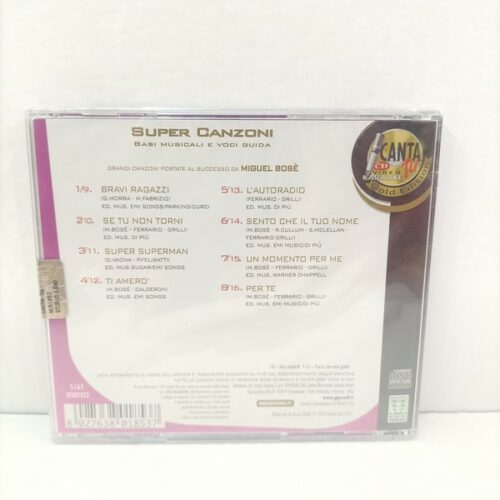 CD canzoni - Canta tu grandi successi italiani super canzoni