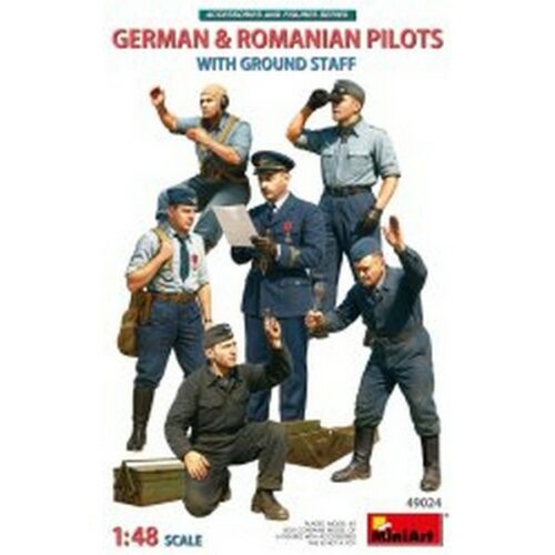 1/48 German & Romanian Pilots with Ground Staff