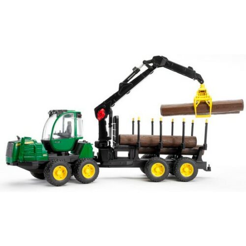 Retroescavatore John Deere1210E con 4 tronchi