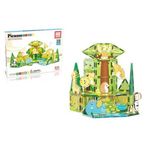Picasso TIILES 46 pz + 8 animali costruzione magnetica
