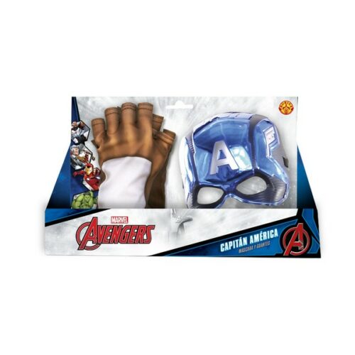 Capitan America set accessori: Maschera + guanti