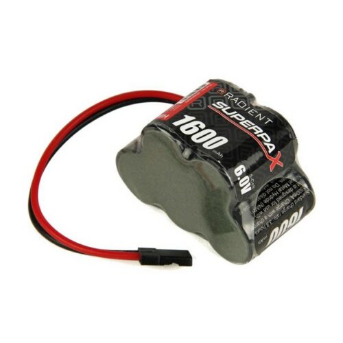 SUPERPAXBATT.2/3A 6V 1600MAH NIMH RX HUM JR HT FUT