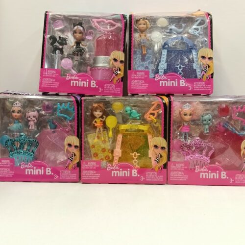 Barbie mini B. set con mini bambola, portachiavi e accessori