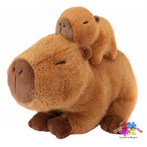 CAPIBARA  mamma e Baby 30cm