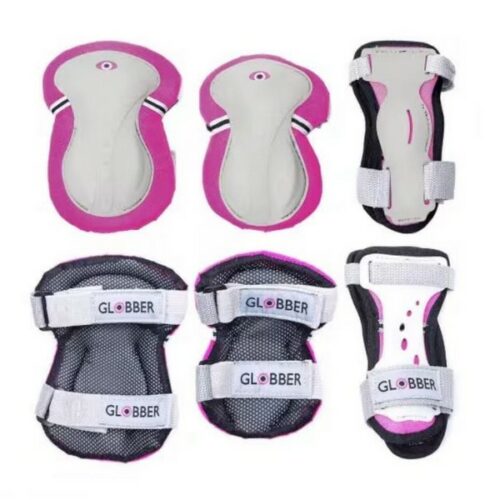 Tris Protezioni Globber fucsia Tg.XS