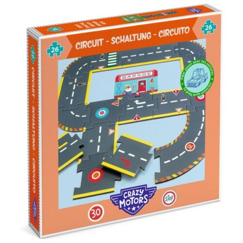 CRAZY MOTORS - puzzle circuit 26 pezzi