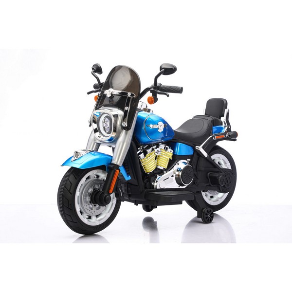Moto da Strada blu metallizzato Harley 12V