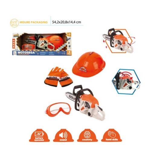 Motosega con accessori