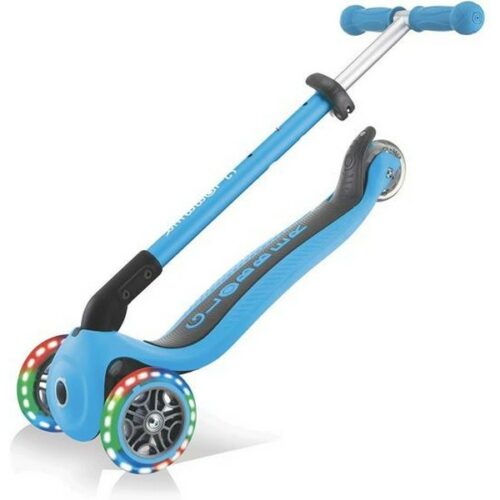 Globber monopattino Primo 3 ruote azzurro con luci