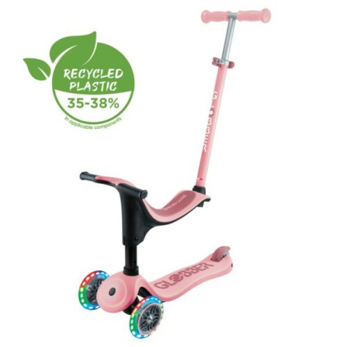 Globber Go-Up Sporty con luci rosa chiaro