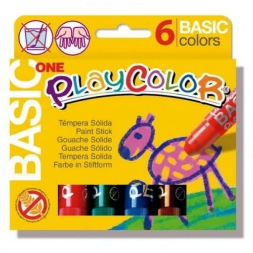 Play color tempera solida 6 colori