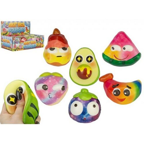 Squishy Frutta con faccina 10cm asst.