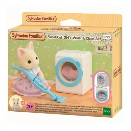 SYLVANIAN FAMILIES - Set Lava e Pulisci Bebè Gatto